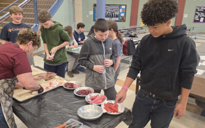 Salmon dissection brings anatomy to life at Franklin Middle School