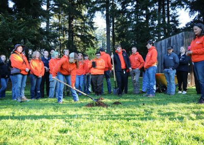Cascadia Tech students plant a moon tree!